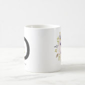 Alphabet-Tassen-Monogramm Boho Wasserfarbe der Kaffeetasse (Mittel)