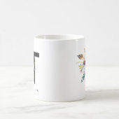 Alphabet-Tassen-Monogramm Boho Wasserfarbe der Kaffeetasse (Mittel)