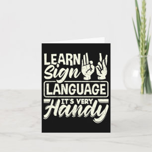 Alphabet Teacher American Sing Language - seine se Karte