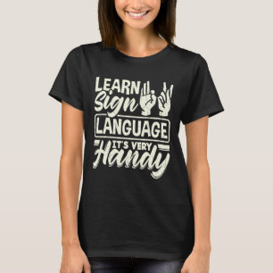 Alphabet Teacher American Sing Language - seine se T-Shirt