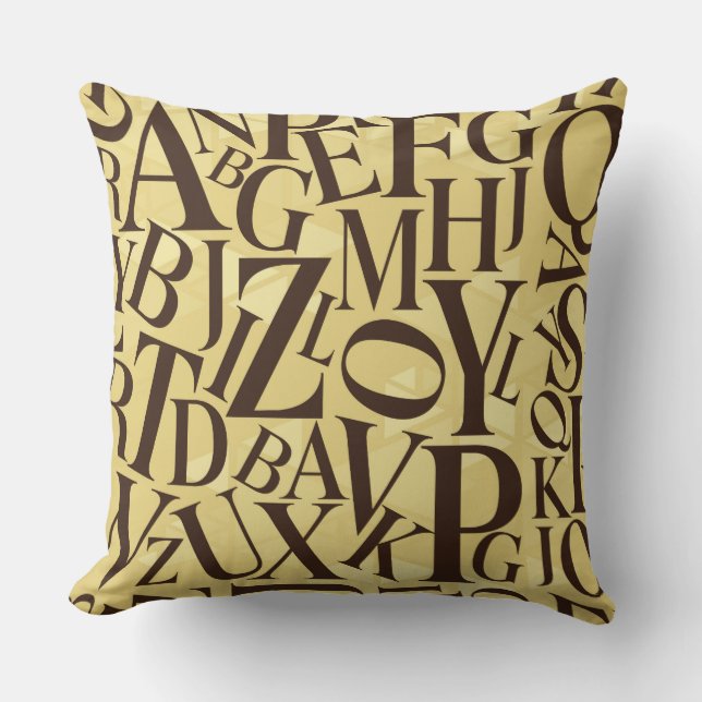 Alphabet Thow Kissen (Vorderseite)