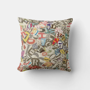 Alphabet Throw Kissen