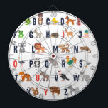 Alphabet-Tiere - superniedliches! Dartscheibe<br><div class="desc">Freundliches Tieralphabet!</div>