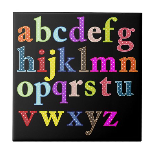 Alphabet Tile Fliese (Vorderseite)