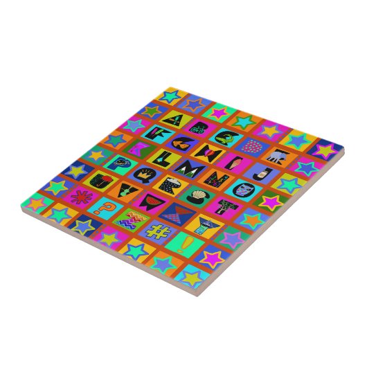 Alphabet Tile Fliese (Seite)