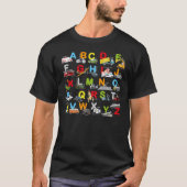 Alphabet Transport Lernen ABC Car Bus T-Shirt (Vorderseite)