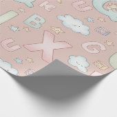 Alphabet-Träume Geschenkpapier (Ecke)