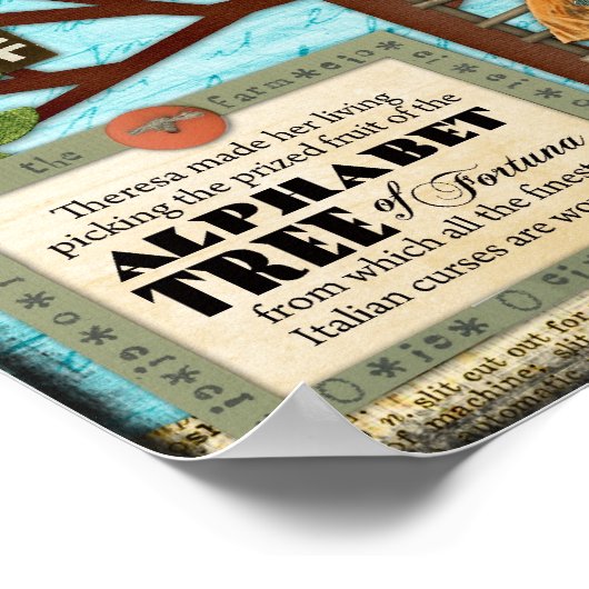 Alphabet Tree of Fortuna Poster (Ecke)