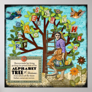 Alphabet Tree of Fortuna Poster