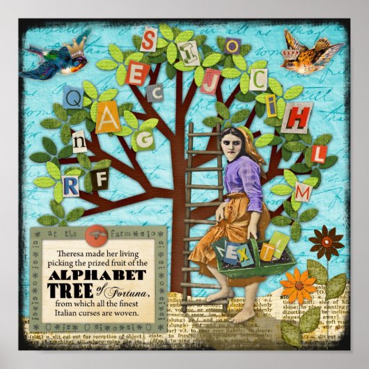 Alphabet Tree of Fortuna Poster (Vorne)