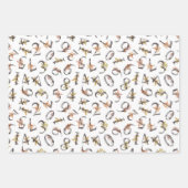 Alphabet- und Nummernmuster Geschenkpapier Set (Vorderseite 2)