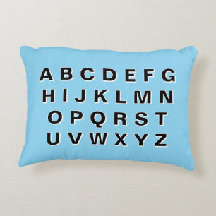 Alphabet und Zahlen Dekokissen