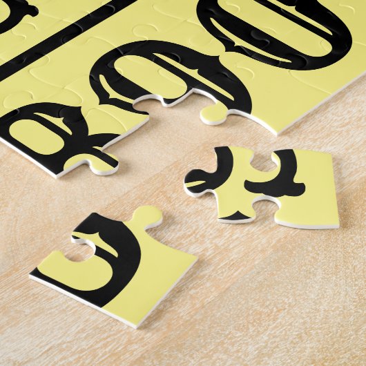 Alphabet und Zahlen entwerfen Puzzle (Seite)