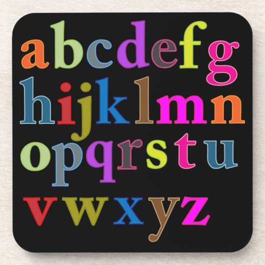 Alphabet Untersetzer (Vorderseite)