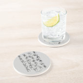 Alphabet-Untersetzer der Gebärdensprache signieren Sandstein Untersetzer (Seite)