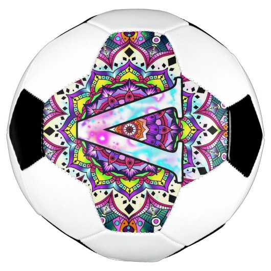 Alphabet V mandala Fußball (Gedreht)