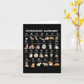 Alphabet Vet Nurse Student Sch Karte (Gelbe Blume)