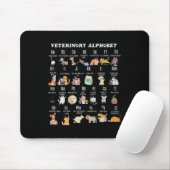 Alphabet Vet Nurse Student Sch Mousepad (Mit Mouse)