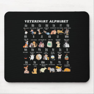 Alphabet Vet Nurse Student Sch Mousepad