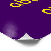 Alphabet von Janz Lila ABCs Poster (Ecke)