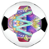 Alphabet W mandala Fußball (Gedreht)