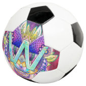 Alphabet W mandala Fußball (Dreiviertel)