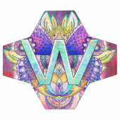 Alphabet W mandala Fußball (Flach)