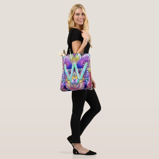Alphabet W mandala Tasche (Am Model)