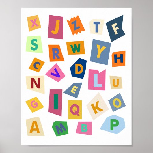 Alphabet Wall Art für Ihre Kinder Zimmer. Poster (Vorne)