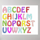 ALPHABET-Wandplakat Poster (Vorne)