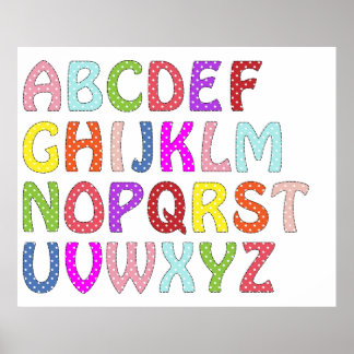ALPHABET-Wandplakat Poster