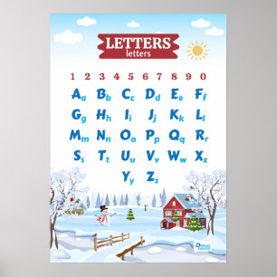 Alphabet Weihnachten Poster