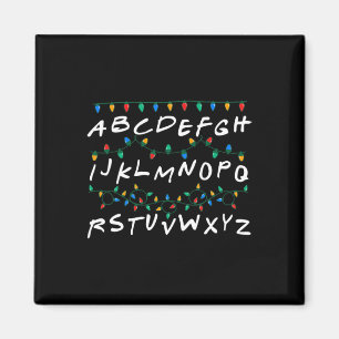 Alphabet Weihnachtsbeleuchtung Familie Matching Pa Magnet