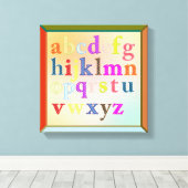 Alphabet Wrapped Canvas Leinwanddruck (Insitu (Holzboden))