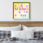 Alphabet Wrapped Canvas Leinwanddruck (Insitu (Schlafzimmer))