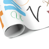 Alphabet Wrapping Paper Geschenkpapier (Rolleneckpunkt)