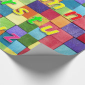 Alphabet Wrapping Paper Geschenkpapier (Ecke)