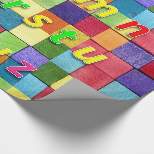 Alphabet Wrapping Paper Geschenkpapier (Ecke)