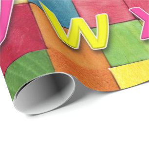Alphabet Wrapping Paper Geschenkpapier