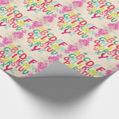 Alphabet Wrapping Paper Geschenkpapier (Ecke)