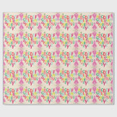 Alphabet Wrapping Paper Geschenkpapier (Flach)