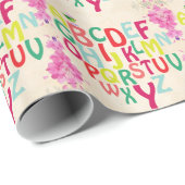 Alphabet Wrapping Paper Geschenkpapier (Rolleneckpunkt)