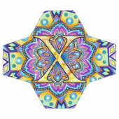 Alphabet X mandala Fußball (Flach)