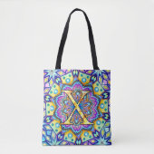 Alphabet X mandala Tasche (Vorderseite)