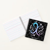 Alphabet X Monogram Handwriting Notizblock (Innenseite)