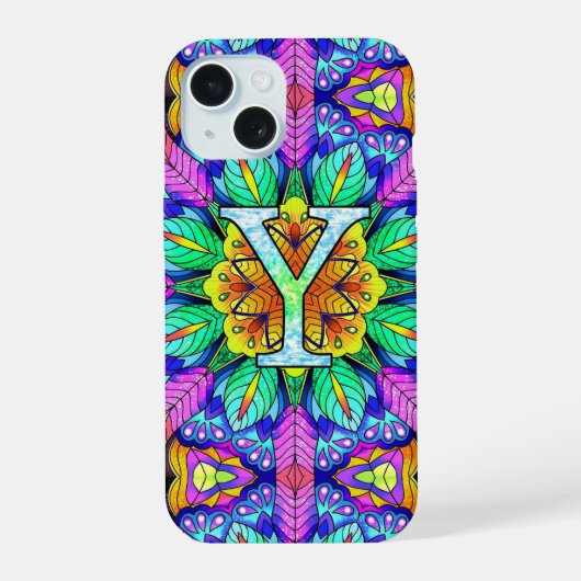 Alphabet Y iPhone 15 Hülle (Rückseite)