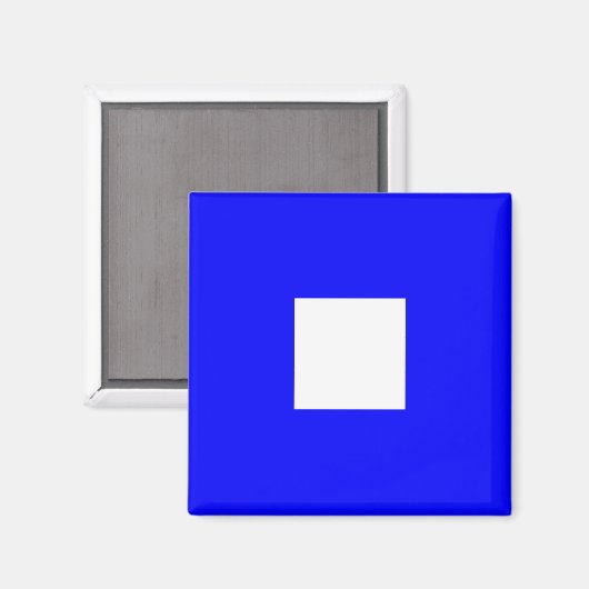 Alphabet-Zeichen der Wasserflagge P (Papa) Magnet (Vorderseite/Rückseite)