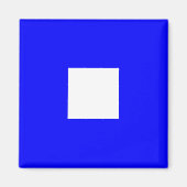 Alphabet-Zeichen der Wasserflagge P (Papa) Magnet (Vorne)