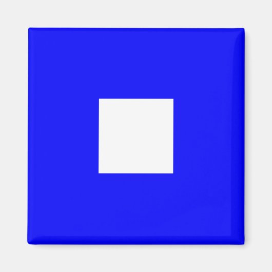 Alphabet-Zeichen der Wasserflagge P (Papa) Magnet (Vorne)