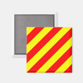 Alphabet-Zeichenbrief Y (Yankee) der Nautischen Fl Magnet (Vorderseite/Rückseite)